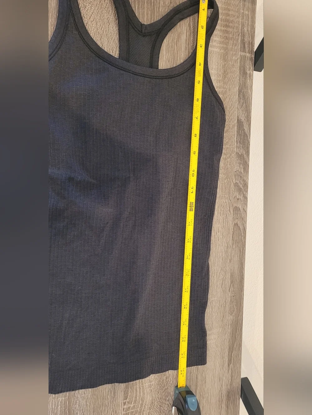 Lululemon Ebb Black Tank top Ribbed Racerback XS Teen - Picture 4 of 7